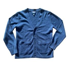 French Toast Navy Button Down Cardigan